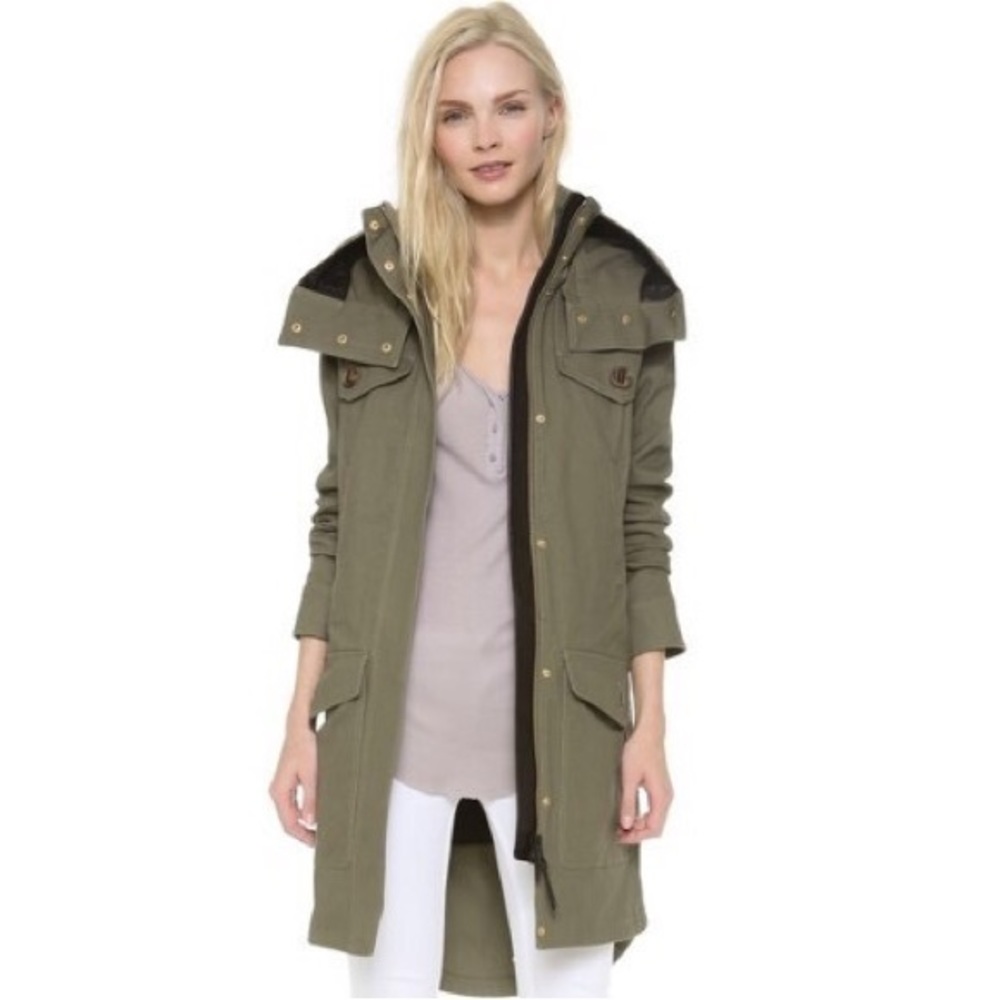 Mackage jacket with leather trim
